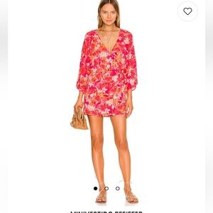L*Space Pfeiffer Floral Pink Mini Dress